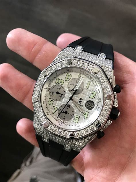 ice audemars piguet|Audemars Piguet iced out watch.